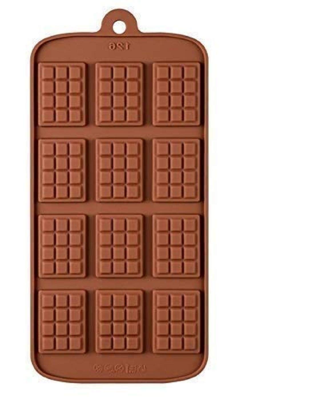 41mL Rectangle Bar Candy Mold - Silicone - 12 Cavities - 22178