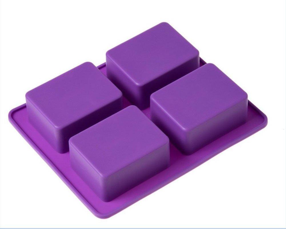 Purple Rectangular 4-Cavity Tree Pattern Silicone Soap Mold – World of  Aromas