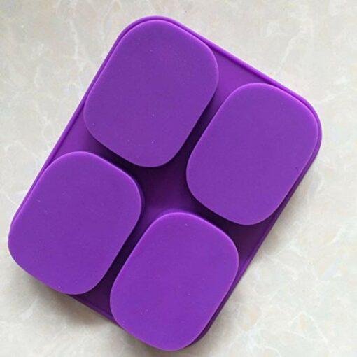 Vedini 4 Cavity Baby Angel Rectangular Silicone Mold for Homemade Soap Muffin JKB-361 - Image 2