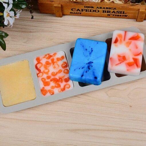 Vedini Silicone Molds for Soap Making 4 Cavity Rectangle(90gm-100gm appox) JKB-358 - Image 2