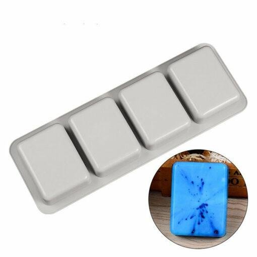 Vedini Silicone Molds for Soap Making 4 Cavity Rectangle(90gm-100gm appox) JKB-358 - Image 4