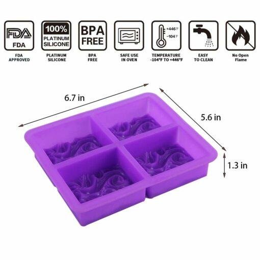 ocean wave silicone soap mold