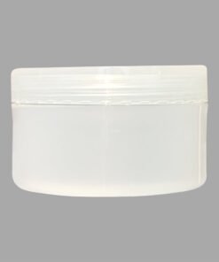 PP jar milky with safety lid and Milky Cap - 50 ml