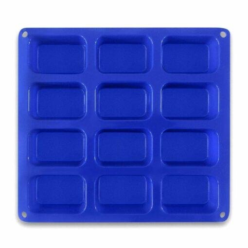 Vedini 12-Cavity Petite Silicone Mold for Soap, Bread, Loaf, Muffin, Brownie, Cornbread, Cheesecake, Pudding JKB-349 - Image 5
