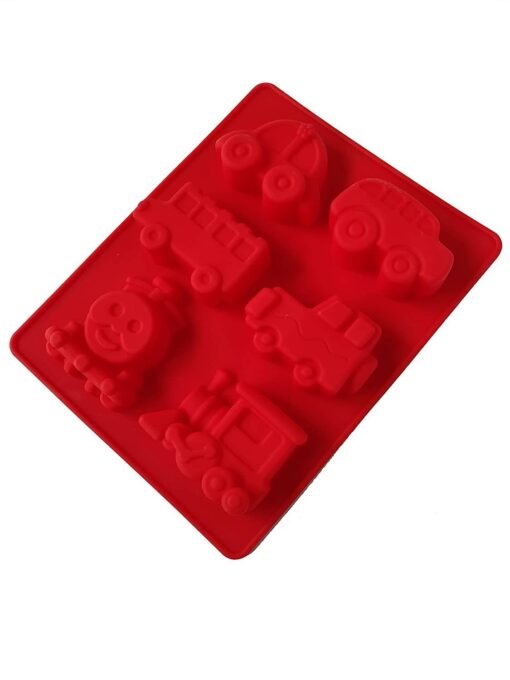 Vedini 6 Cavity Car Jeep Bus Thomos Train Shapes Soap Making Silicone Mould JKB-344 - Image 2