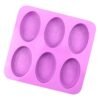 Oval Shape Silicone Soap Mold