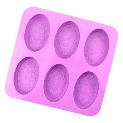 Oval Shape Silicone Soap Mold