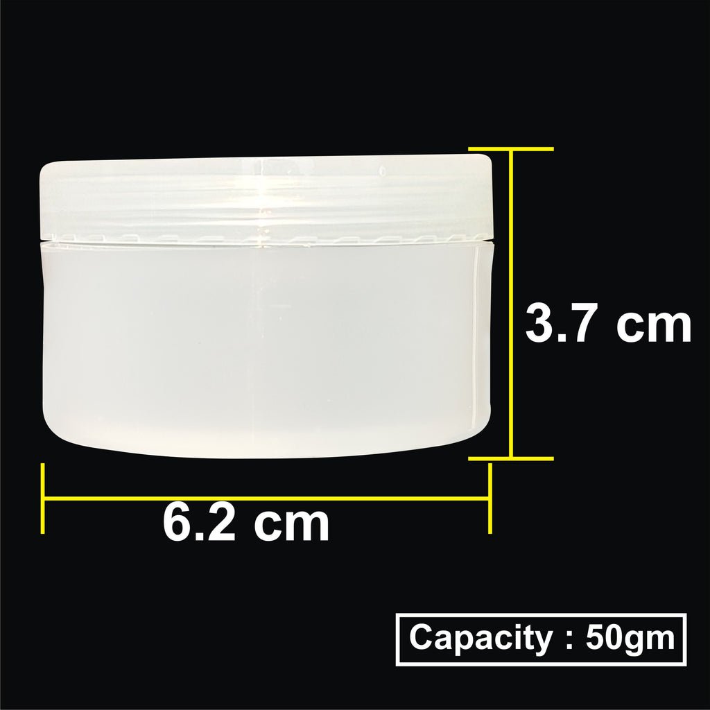 PP jar milky with safety lid and Milky Cap - Image 3