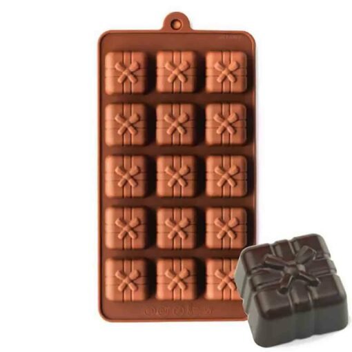 Vedini Gift Box Shape Chocolate Making Silicone Mould (12 gm approx) JKB-684 - Image 6