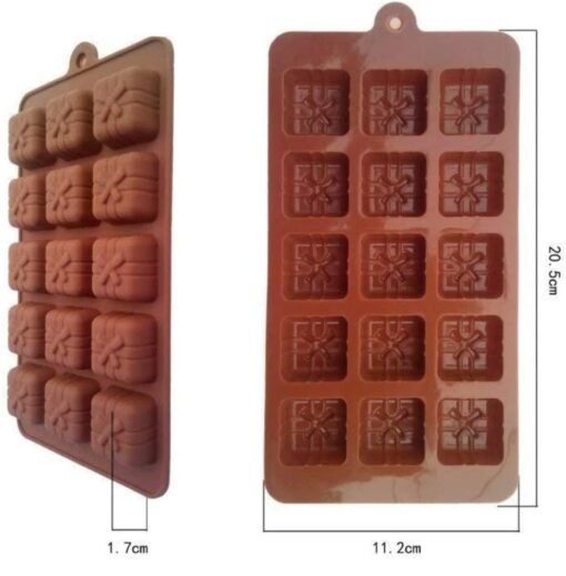 Vedini Gift Box Shape Chocolate Making Silicone Mould (12 gm approx) JKB-684 - Image 4