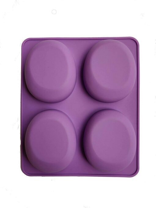 Vedini 4 Cavity Butterfly Flowers Muffins Jelly Candle Mold Handmade Soap Mold (100gm Soap weight approx.) JKB-338 - Image 2
