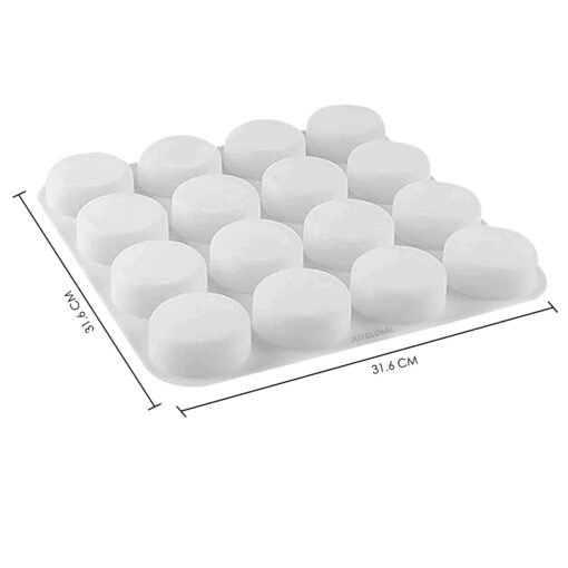Vedini Round Shape 16 Cavity Silicone Mold (90 gm approx) JKB-334 - Image 2