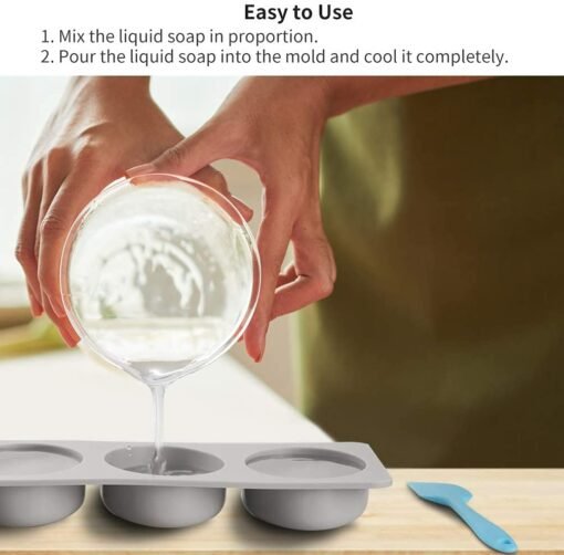 Vedini Round Shape 4 Cavity Silicone Mold (50 gm approx) JKB-333 - Image 2