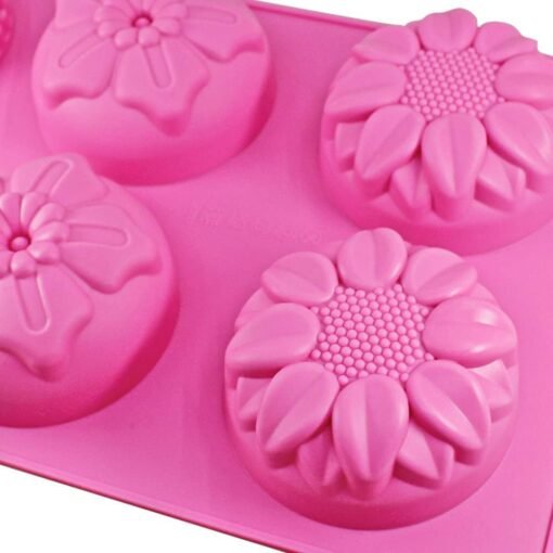 Vedini Flower Shape 6 Cavity Silicone Mold JKB-332 - Image 2