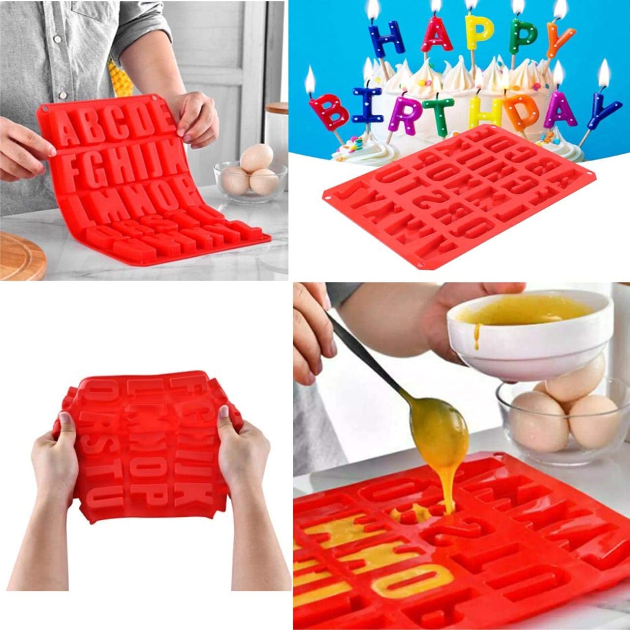 Vedini Big A to Z Alphabet Silicon Mold