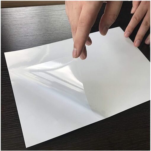Vedini Premium Printable Vinyl Sticker Paper for Inkjet & Laser Printer -(Transparent Gloss) Little Blue tint