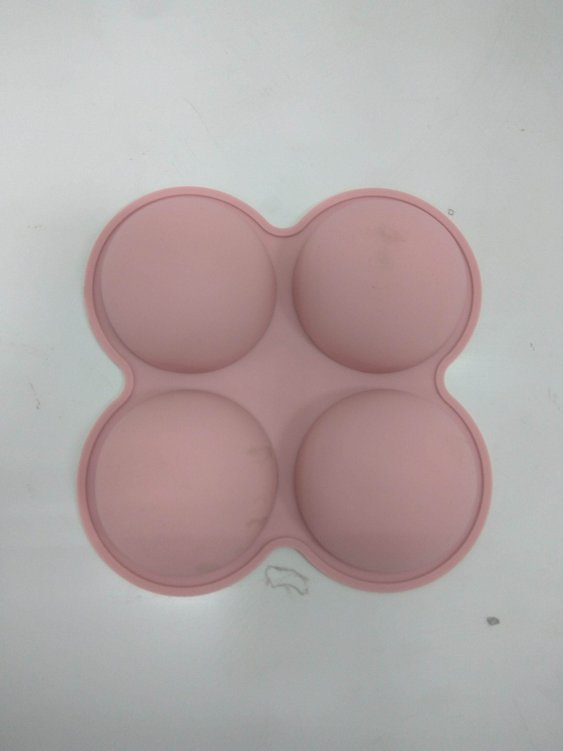 Silicone Aromatherapy Wax Melts Molds 4-cavity Circle/oval/square