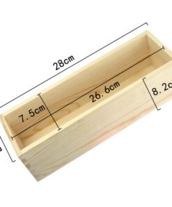 Premium Wooden Rectangle Soap Mold 28cm Natural Pine Wood Loaf Mold for Handmade Cold Process Soap Making