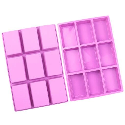 Vedini 9 Cavity Rectangle Silicone Mold (Light) appox 120-140gm JKB-326 - Image 2