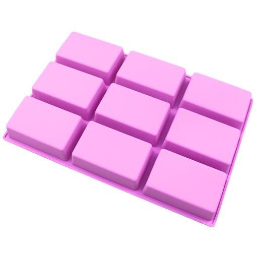 9 Cavity Rectangle Silicone Mo