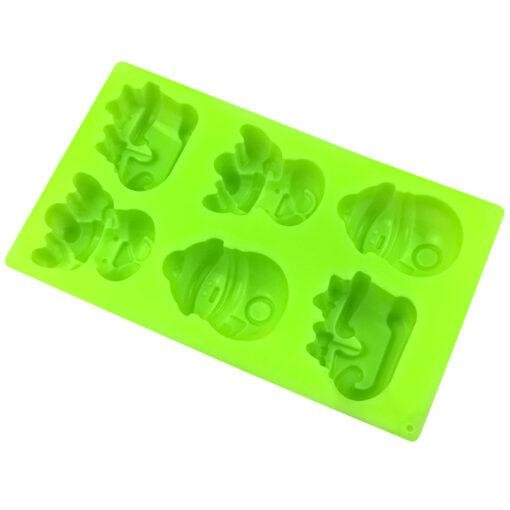 Vedini 6 Cavity Christmas Snowman Reindeer Sleigh Silicone Mold (100 to 109 GM APPOX) - Image 3