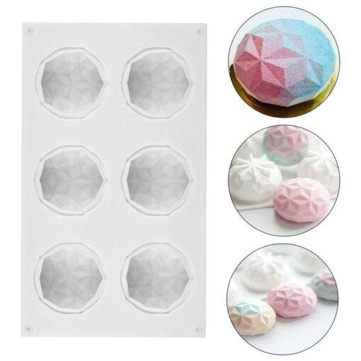Vedini Round 6 Holes Gear Mousse Silicone Mold Handmade Soap Mold Bath Bomb Mold Sugarcraft Soap Making Supplies Chocolate Mold JKB-192 - Image 2