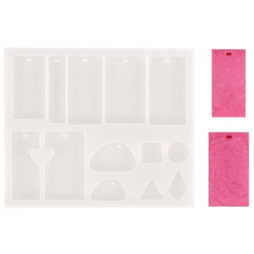 Vedini Resin Molds Pack of 1, Jewelry Making Kit, Silicone Molds Resin Casting Molds Earring Molds with Hooks, Rings for DIY Women Earrings, Keychain Pendant JKB-818 - Image 3