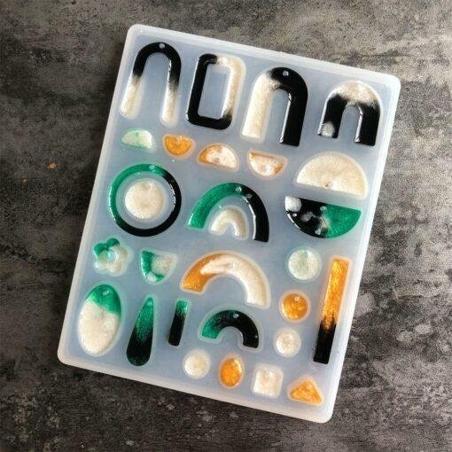 Vedini Earring Epoxy Mold Fashion Earring Resin Mold Jewelry Pendant Silicone Mold JKB-819 - Image 4