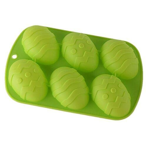 Vedini 6 Cavity Easter Egg Cake Baking Mold Silicone Soap Molds Big JKB-659 - Image 3