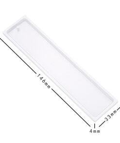 Alternative view of Vedini Bookmark Resin Mold DIY Rectangular Design Resin Art Mold Epoxy Mold(Set of 1) JKB-820