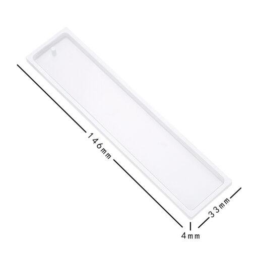 Vedini Bookmark Resin Mold DIY Rectangular Design Resin Art Mold Epoxy Mold(Set of 1) JKB-820 - Image 2