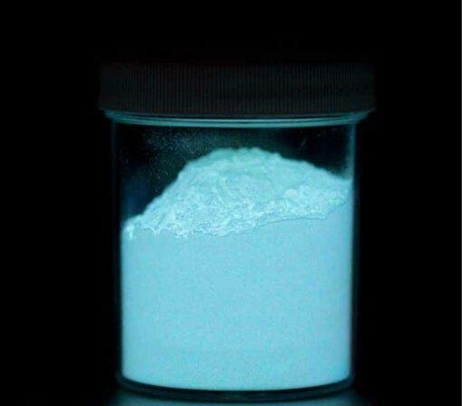 Vedini Glow in the Dark Powder,  Aqua - UV Reactive Glow Powder / Luminescent Glow Pigmen for Resin ,Paint  & other - Image 2