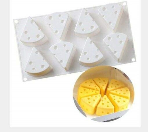 Vedini 3D 8 Cavity Cheese Shape Muffin Molds Entremet Cake Mold Mousse Mold JKB-644 - Image 2