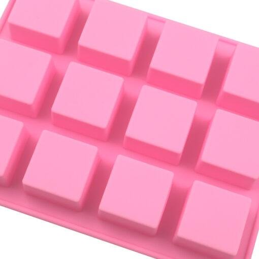 Vedini 12 cavity square shape silicon chocolate Molds (Appox 15-20gm) JKB-653 - Image 2