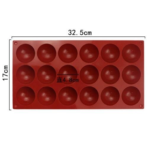 18 cavity semicircle mold
