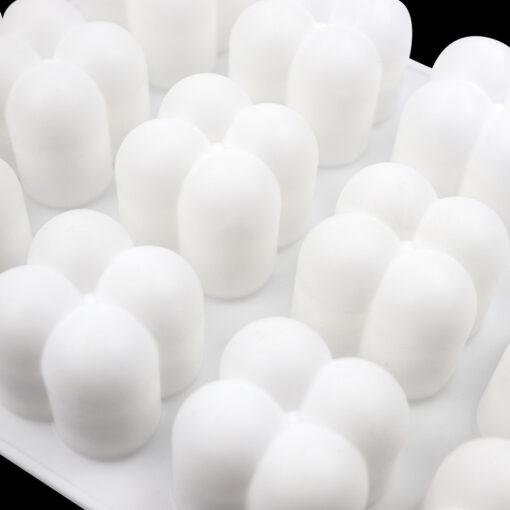 Vedini 12 Cavity Bubble Cube shape 4 grid silicone cake mold, hand make diy soap mold candle mold ( 30- 40 Gm) JKB-191 - Image 8
