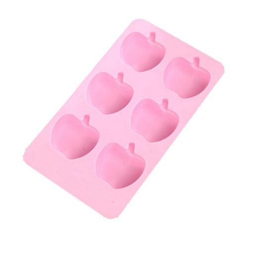 Vedini 6 Cavity apple shape silicone soap mold, silicone cake mold JKB-648 - Image 3