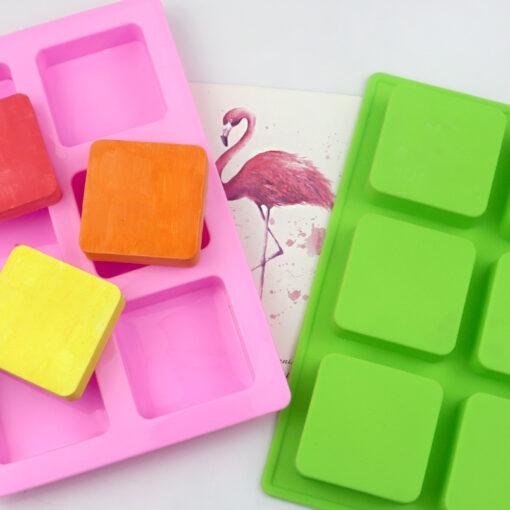 6 Cavities Rectangle shape Silicone mold
