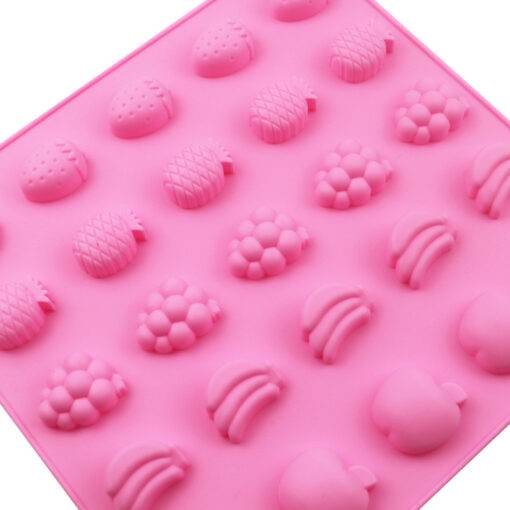 Vedini 25 Cavity Apple Banana Strawberry Pineapple Grapes Multi Fruit Chocolate resin and candle silicone mold JKB-628 - Image 4