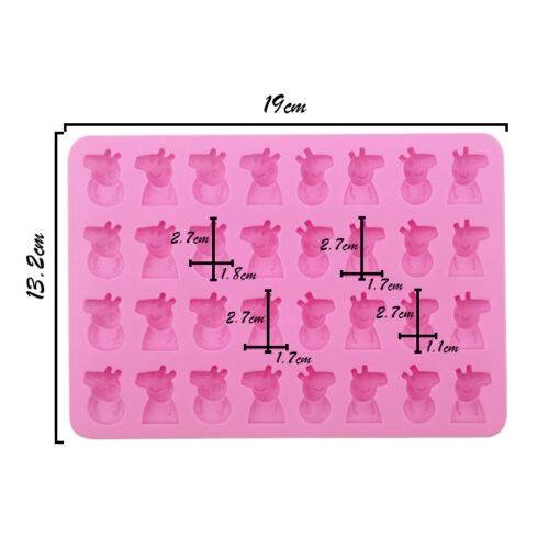 Vedini 32 Cav MINI Peppa Pig Silicone Jelly Chocolate Cake Mould JKB-637 - Image 2