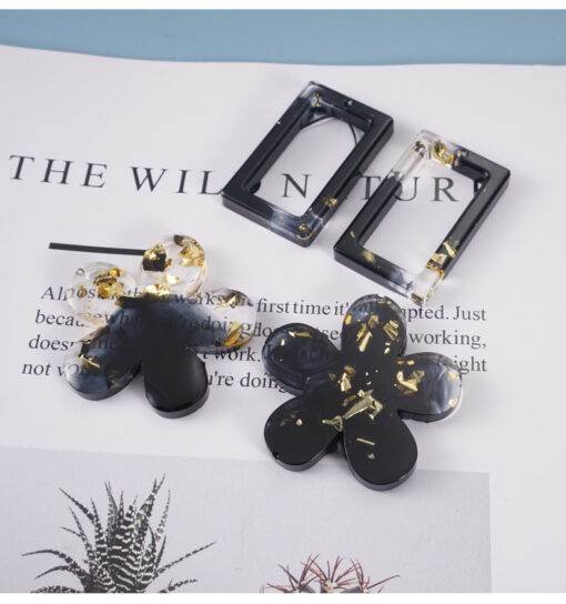 Vedini 22 Cavity earring pendant flower pendant homemade jewelry pendant silicone mold - Image 4