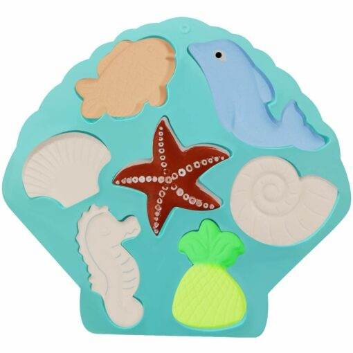 Vedini 7 Cavity Under The Sea Silicone Cake Mold Ocean Animal Dolphin, Fish, Conch, Starfish, Sea Shell, Seahorse, Mermaid Tail Soap Mold for Bath Bomb Jelly Mousse JKB-189 - Image 6