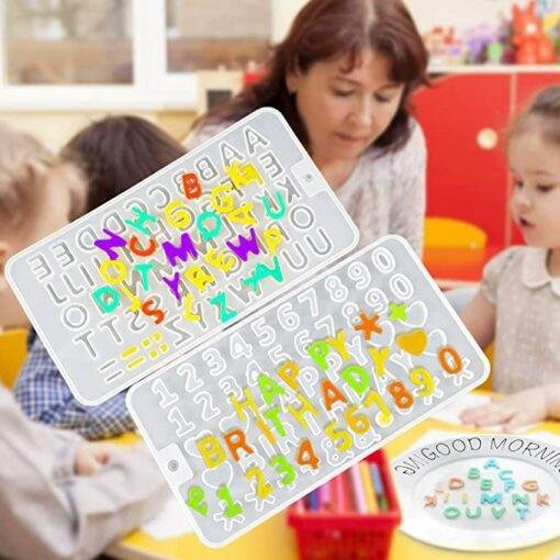 Vedini Crystal Epoxy A to Z Alphabets and abcd Mould 26 English Alphanumeric Moulds(Set of 2) JKB-812 - Image 4