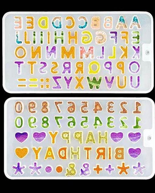 Vedini Crystal Epoxy A to Z Alphabets and abcd Mould 26 English Alphanumeric Moulds(Set of 2) JKB-812 - Image 6
