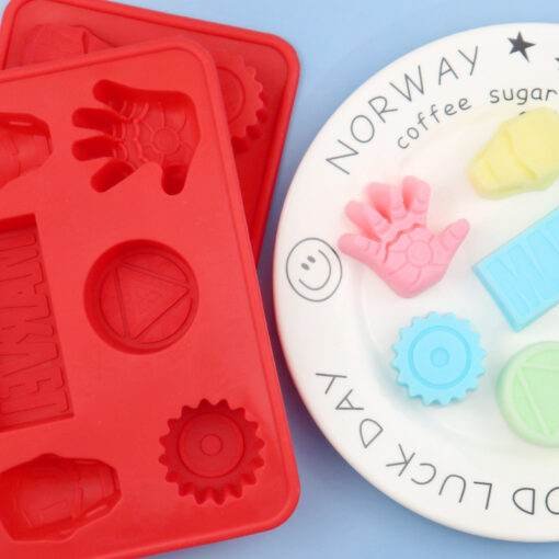 Vedini 6 Cavity Iron Man Silicone cake mold JKB-625 - Image 4