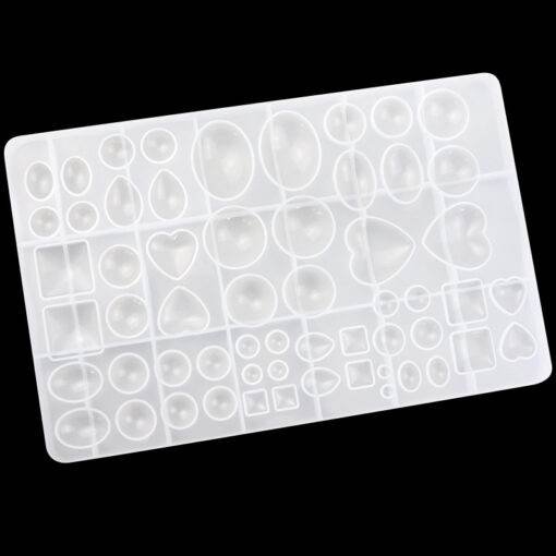 Vedini Moonlight gem peach heart square oval cake small decorative mold handmade crystal drop glue mold - Image 2