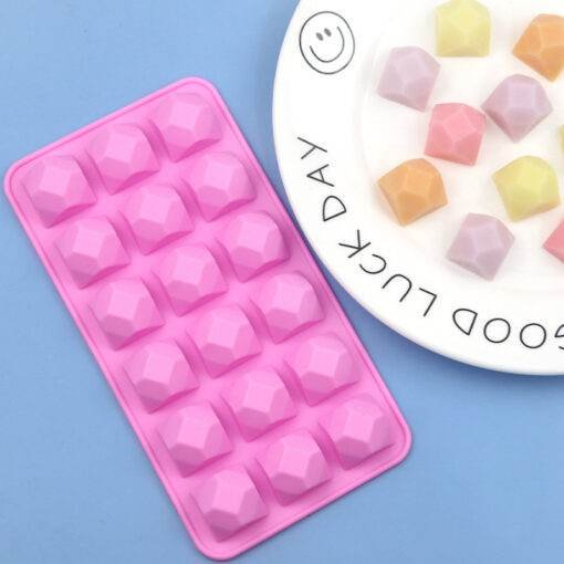Vedini 18 even diamond chocolate silicone mold2