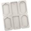 Vedini 2 round 2 square 2 diamond silicone aromatherapy wax mold