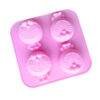 Vedini 4 cat head silicone cake mold1