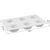 Vedini 6 Even Mousse Mould Round Spiral Pudding Dessert Mould1
